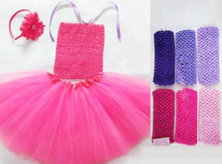 Crochet Tutu Top Tube Tops 12 Colors Newborn Toddler Baby Girl Tutus 