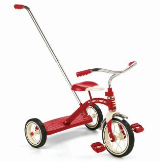 Radio Flyer Classic Red 10 Tricycle with Push Handle