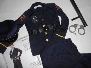   Boys DRESS UP clothes size 4 5 6 POLICEMAN Police Officer Play Set Toy