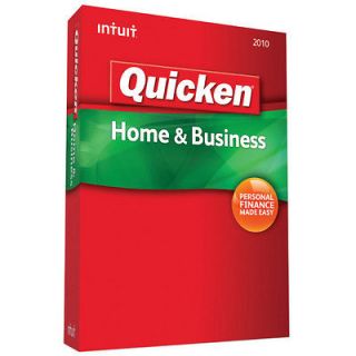 NEW Intuit Quicken Home & Business 2010 for PC Windows XP Vista 7