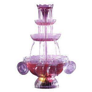  Party Wedding LIGHTED Punch Beverage Drinks FOUNTAIN Bowl 8 Cups NEW