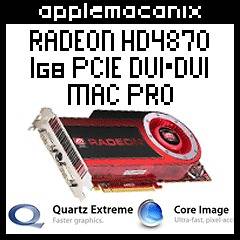 NEW Mac Pro ATI Radeon HD 4870 1GB PCIe DVI Video Card