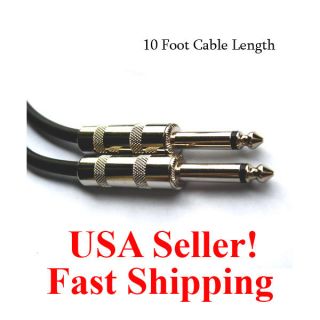New 1/4 quarter inch TS Instrument Cable Guitar 10 ft