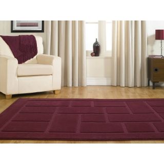 SMALL   EXTRA LARGE THICK MODERN CONTEMPORARY AUBERGINE PURPLE RUG
