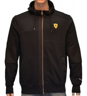 Puma Mens Ferrari Hoodie Sweatshirt Jacket Coat Black $95.00