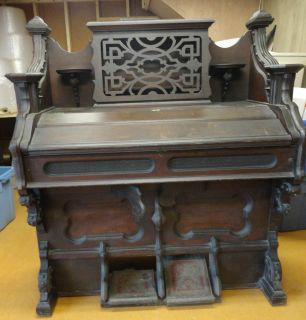   Mason & Hamlin Antique Late1800,s Pump Organ From Local Estate