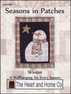 Seasons In Patches Winter Wall Quilt Pattern Heart&Home