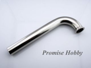 Stainless steel 105 degree header 7/8 22mm gas rc boat