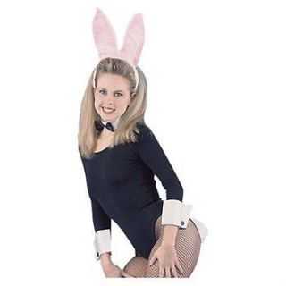 Play Boy Toys Bunny Ears & Tail Costume Set Plush White/Pink Rabbit 