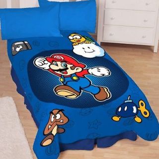 super mario blankets in Bedding