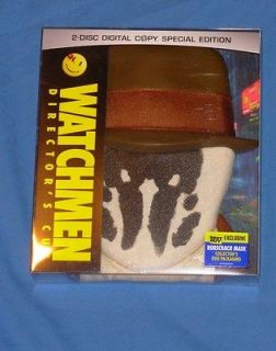 Watchmen Directors Cut Best Buy Exclusive Rorschach Case Mask DVD New