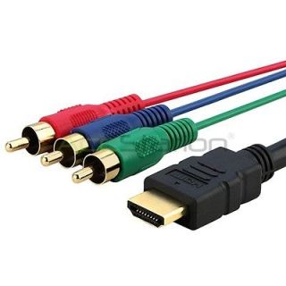   Hdmi Male to 3 RCA Video Audio AV Cable Support 1080P For HDTV All TV