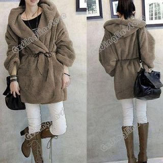 Womens Winter Warm Long Sleeve Outerwear Cardigan Jacket Coat Hoodie 