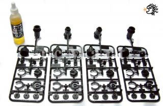   Mini Shock Unit Cylinder Black For 110 Tamiya M03/M04 EP RC Car Part