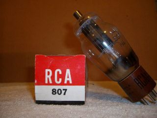 QTY 1 VINTAGE 807 VALVE TUBE BY RCA FILIAMENT TESTED ONLY