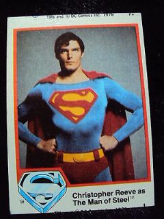 1978 Superman #1 DC Comics RARE MISCUT CARD EXCELLENT