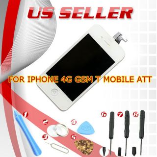 Iphone 4G GSM T mobile ATT LCD digitizer touch screen home butten 