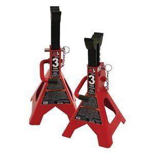   Double Locking Jack Stands Garage Auto Tire Car Lift Trailer Support