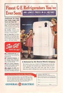 1940 VINTAGE GENERAL ELECTRIC REFRIGERATOR YOUVE EVER SEEN PRINT AD