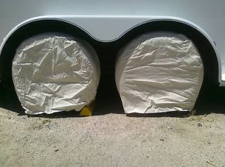 Set of Four New Wheel Tire Covers for use on RV, Trailer, Truck, or 