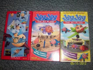 LOT 3 JAY JAY THE JET PLANE VHS TAPES NEW FRIENDS, NEW DISCOVERIES 