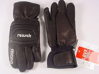 New Reusch Nagano All Leather Racing Ski Gloves Medium (8.5) #2887145