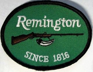 Remington Black Powder Green Embroidered Firearms Patch Crest Applique 