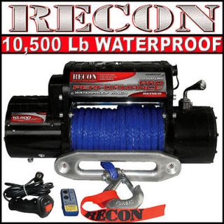 NEW 10500 pound 12v ELECTRIC TRUCK JEEP SYNTHETIC ROPE WATERPROOF 