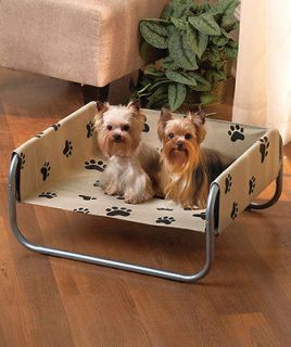 PAW PRINT PATTERN COT BED FOR PETS DOGS / CATS KITCHEN LIVING ROOM 