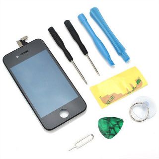 Black LCD Digitizer Touch Screen Glass Replacement For iPhone 4G CDMA 