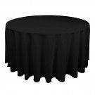   listed (10) 120 ROUND SEAMLESS PURE BLACK TABLECLOTHS~WE​DDING