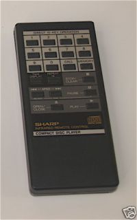 SHARP REMOTE CONTROL RRMCG0171AFSA FOR CD PLAYER