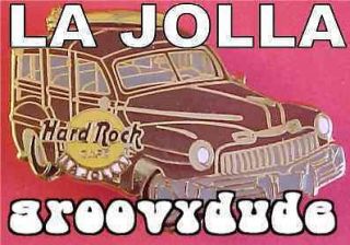 Hard Rock Cafe La Jolla Auto Car Pin BEACH Woodie WAGON Surf HRC 