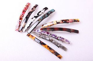   Style long Hair Pin/Cellulose Acetate Hair Clip/Rectangle Barrette