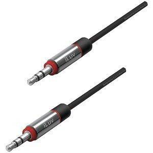 ILUV iCB117BLK Premium Coiled Auxiliary in Audio Cable, 6 ft