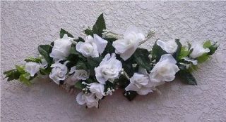 ROSE SWAG OFF WHITE Wedding Table Centerpiece Silk Flowers Arch Gazebo 