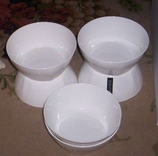 Roscher Bowls Rice Soup Salad Cereal Ice Cream S/6 NWT White Fine 