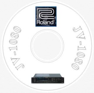 Roland JV 1080 Sound Library, Editors & Manual JV1080