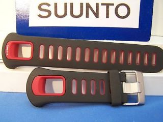Suunto Watch Band T6C Fusion Blk/Red Rubber Strap w/pin