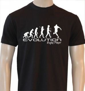 EVOLUTION OF RUGBY PLAYER KICKER GIFT T SHIRT OCC74