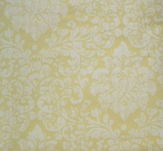 RONALD REDDING WHITE FLOWERS on YELLOW wallpaper DOUBLE ROLL