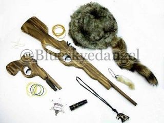 Toy Rubberband Guns, Hat, Badge, Necklace Rabbit Foot, Whistle Gift 