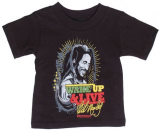 New Authentic Bob Marley Wake Up and Live Infant T Shirt