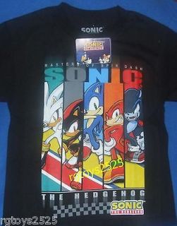 Sonic the Hedgehog T Shirt Size 14 16 Large L Childs New Shadow 