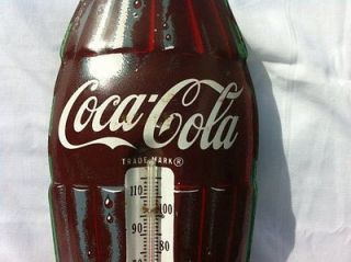 WOW  COCA COLA ADVERTISING THERMOMETER 1950S
