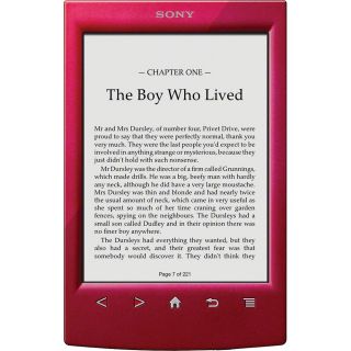 Sony Reader PRST2RC 1.3GB, Wi Fi, 6in   Red