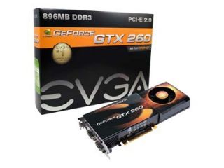 EVGA NVIDIA GeForce GTX 260 896P31260AR 896 MB GDDR3 SDRAM PCI Express 
