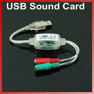   to 3D Virtual 5.1 Audio Sound Cable Card Adapter Music Fairy New