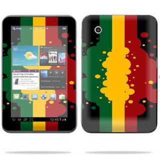 Skin Decal Cover for Samsung Galaxy Tab 2 II 7 tablet Rasta Flag