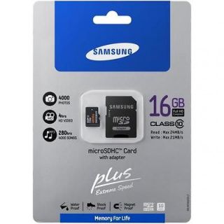 Samsung Plus Extreme 16GB micro SD Memory Card SDHC Class 10 Galaxy S2 